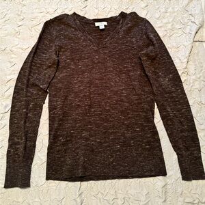 LOFT Black V-Neck Sweater